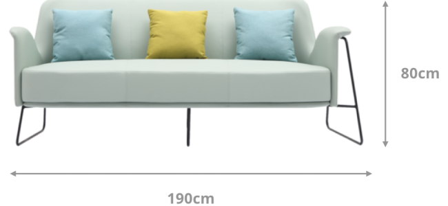 Clea 3 Seater Sofa Dimensions